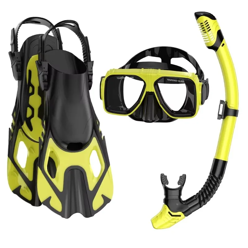 AliExpress – Professional 3-Piece Snorkel Diving Kit Silicone Mask Snorkel Tube & Fins Swimming Snorkeling Water Sports Set