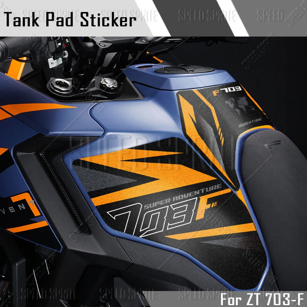 

Мотоциклетные противоскользящие наклейки на топливный бак, крышка бензобака, защитные наклейки для масла, комплект аксессуаров для Zontes 703 F ZT703-F ZT 703F 2025