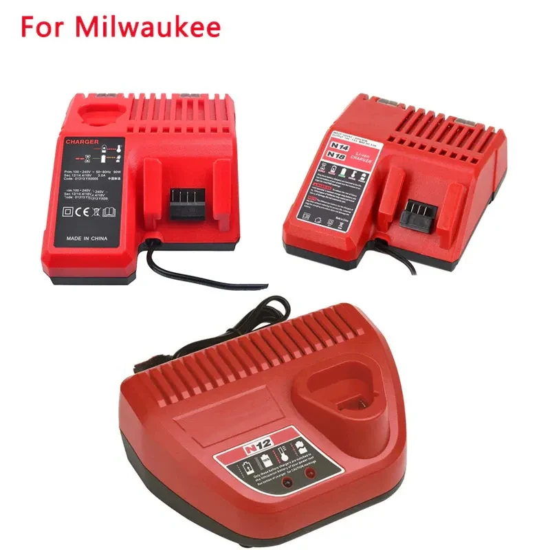 Ładowarka litowo-jonowa do Milwaukee 12 V 14.4V 18V C1418C 48-11-1815/1828/1840 akumulator litowo-jonowy do Milwaukee