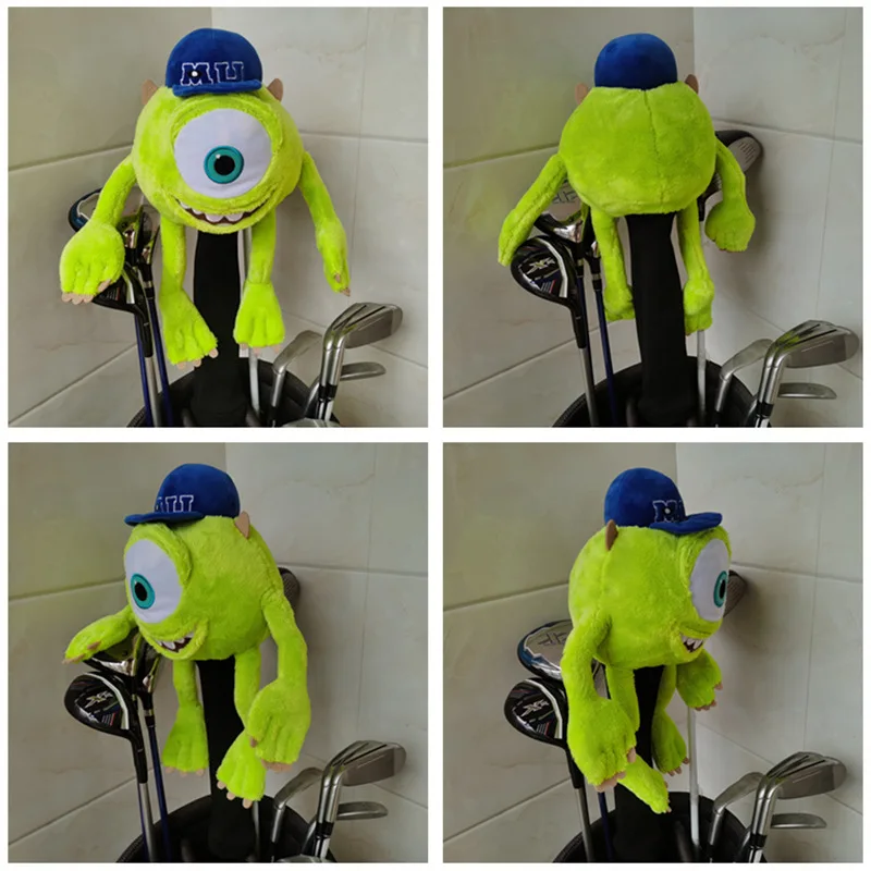 

Чехол для гольф-клуба Big Eyed Monster No. 1, деревянный чехол для шляпы, маленький деревянный чехол для головы, принадлежности для гольфа