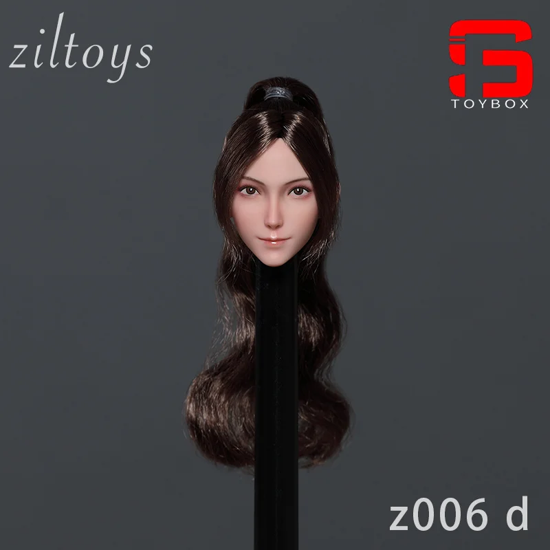 Ziltoys Z006 1/6 Scale Beauty Head Sculpt Carving Model Fit 12" Female Soldier Action Figure Body Dolls