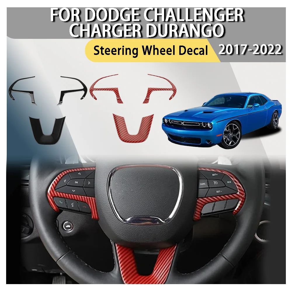

Автомобильные наклейки на руль для Dodge Challenger Charger Durango 2014 2015 2016 2017 2018 2019 2020 2021 2022 2023 2024