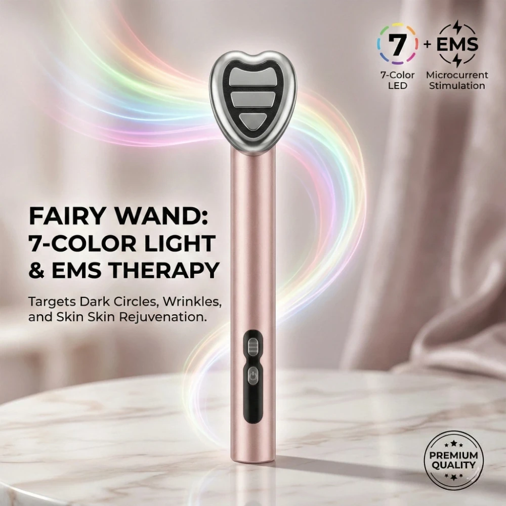 

Многофункциональный LED-аппарат для светотерапии 7-в-1, EMS-микротоковый массажер для лица, 360° ° Вращающееся устройство для подтяжки кожи, косметические инструменты