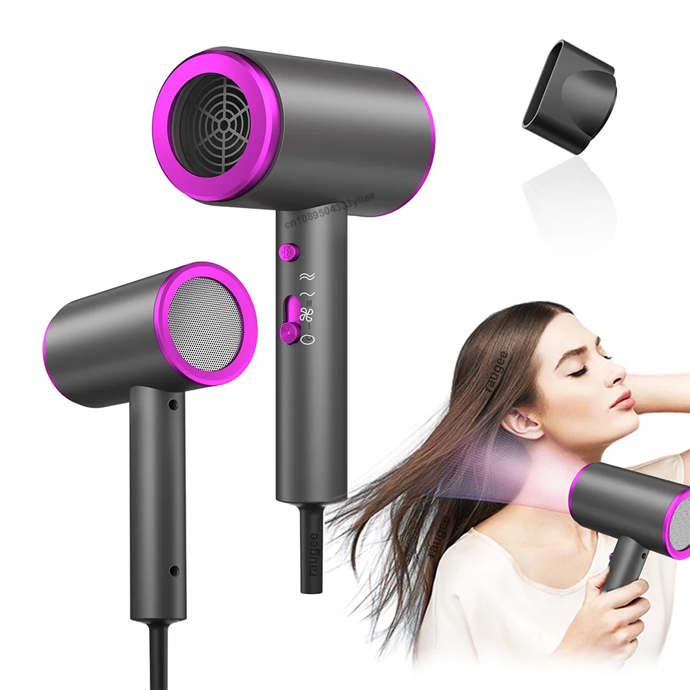 

Professional Hair Dryer Powerful 1600W Fast Drying Air Blow Dryer Low Noise Hot and Cold Wind Hair Dryer for Home Salon Travel