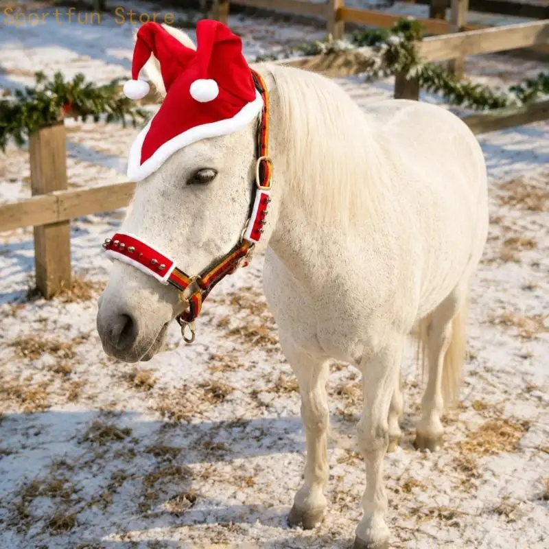 Christmas Horse Halter Cover Set, 3 Piece Holiday Overlay Decor X7JD