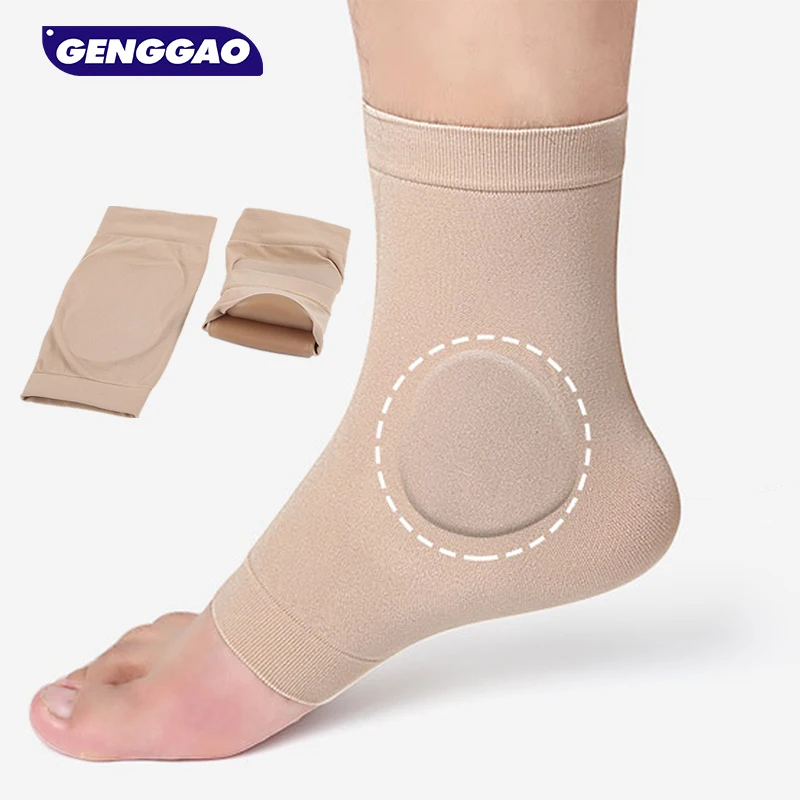 Ankle Malleolar Gel Sleeves - Padded Skate Sock with Ankle Bone Pads for  Ski,Hiking or Riding Boots. Ankle protector cushion.