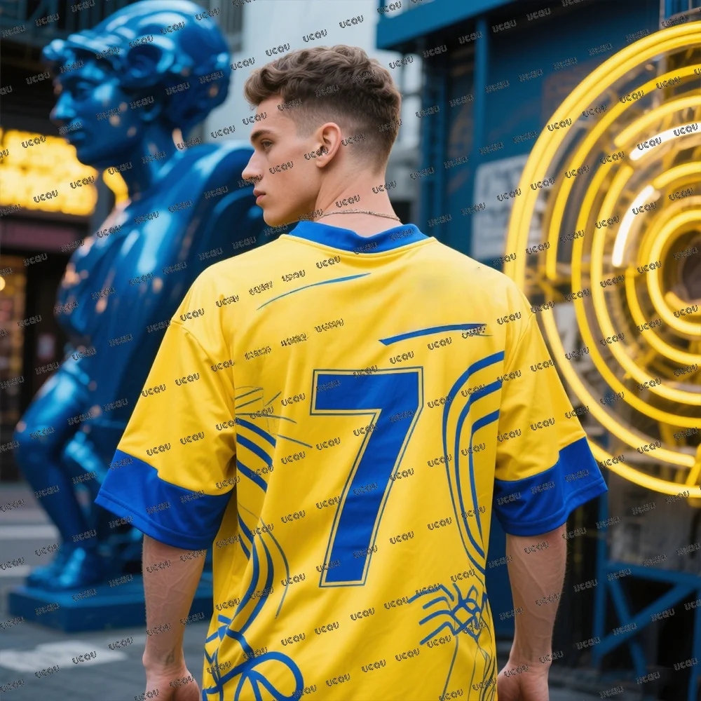 

Summer New Hip Hop Design Edition Football Jerseys For Men's No 7 Design Edition Soccer Jerseys Fans Jerseys Football Shirts