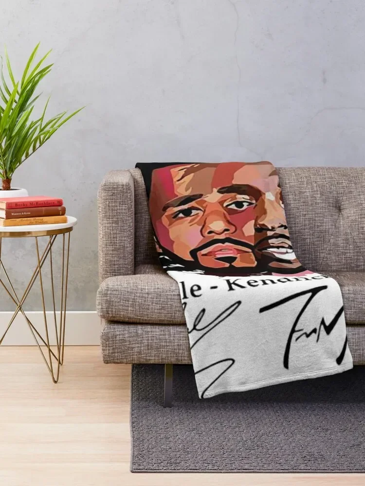 J. Cole x Kendrick Art Throw Blanket Thin wednesday Camping Soft Big Blankets