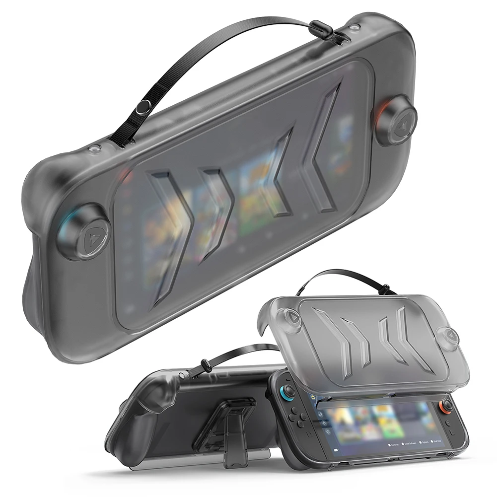 TPU Case with Stand for Switch 2 Protective Skin Cover Anti-scratch Full Protective Shell Protective Case Cover Game Accessories