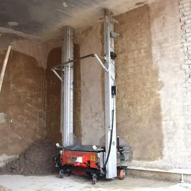 Professional Automatic Wall Cement Plastering Rendering Machine with 6m Plaster Height