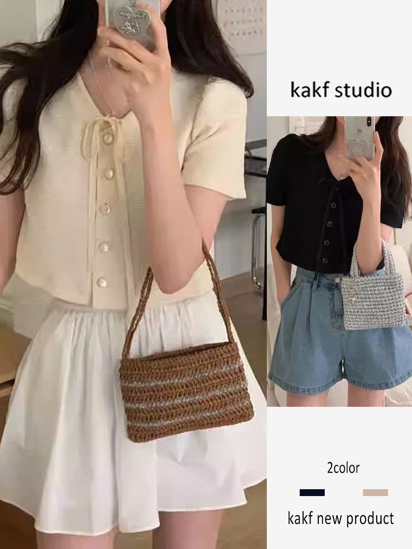 

Sweet ort-Sve Bubble-Sve Jaet женский тонкий уникальный дизайн корейский Sle для поездок на работу свободный крой irt корейская мода