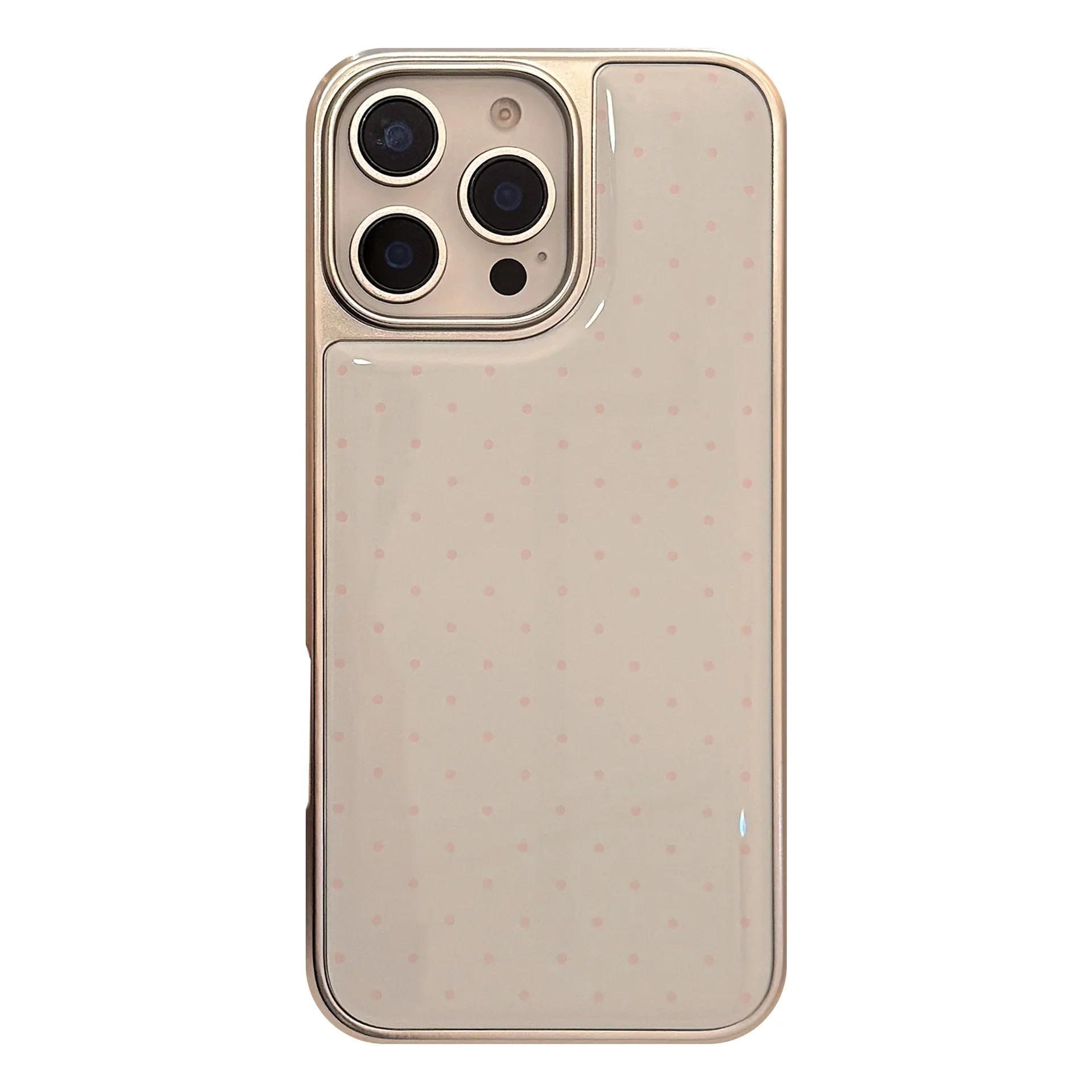 Plating Minimalism drop glue Glossy Sweet fairy woman Phone case For iPhone 17 16 15 14 13 Pro Max Case Cute Cartoon art Cover