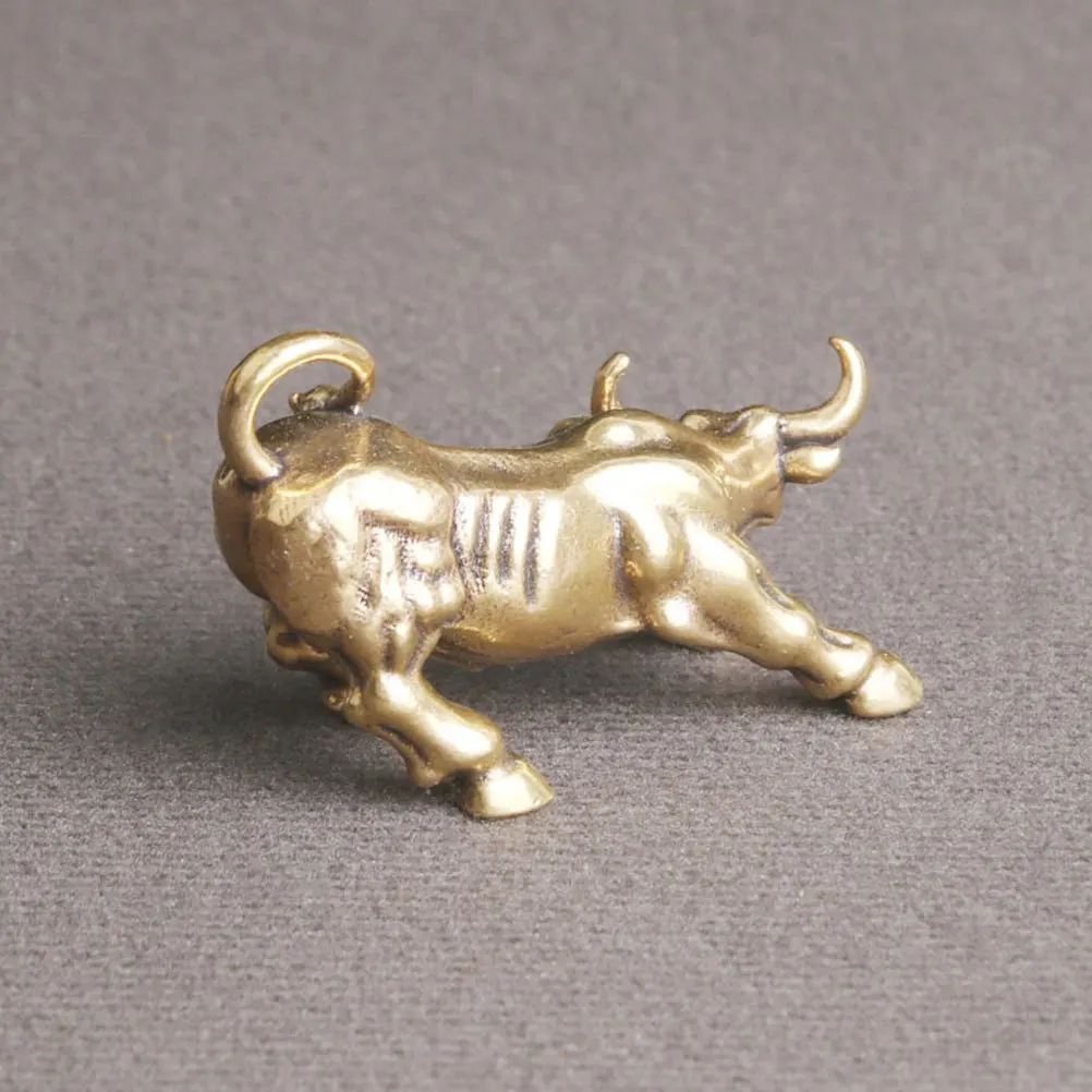 Cattle Desktop Decor Vintage Cow Statue For Home Decor Home Office Tabletop Decoration Mini Craft Ornament