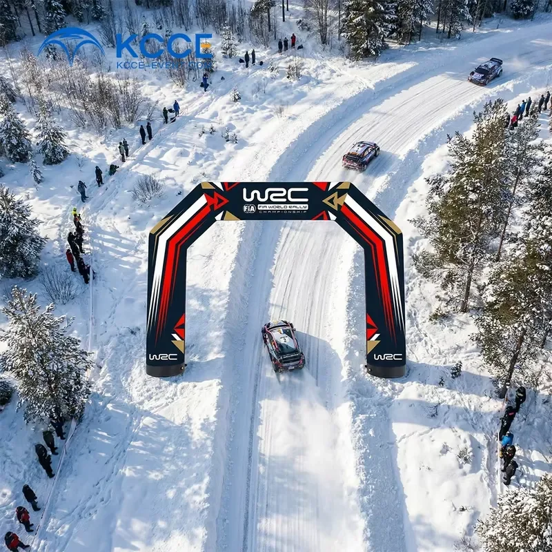 Customized Branded Inflatable Arch for Rally Events with High-Quality Printing and Durable Construction for Event Entrances