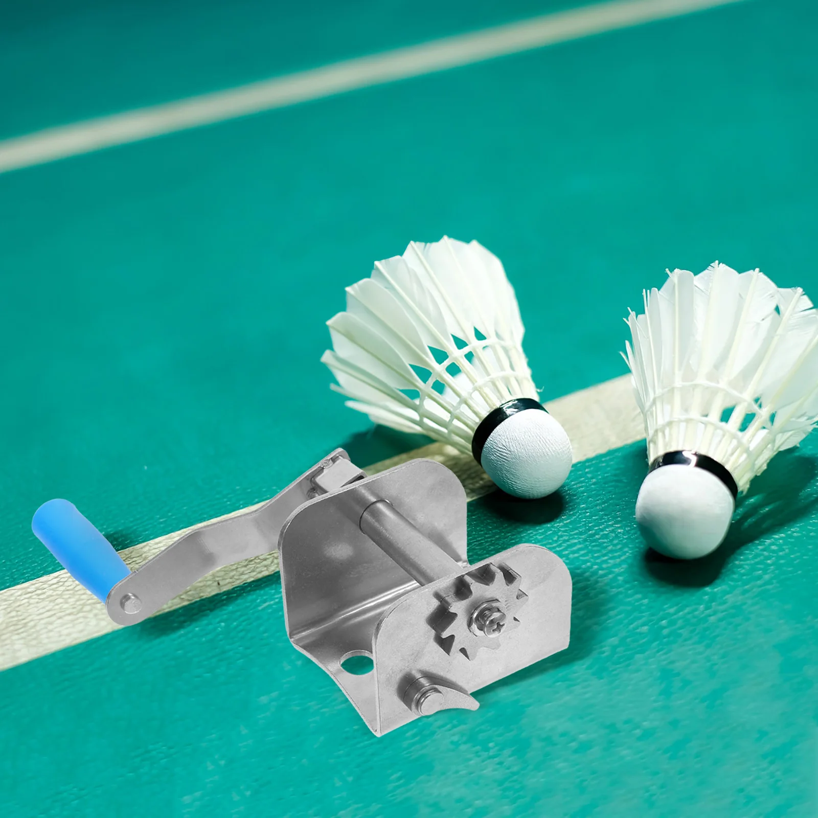 كرنك اليد كرة الريشة الكرة الطائرة الموتر الفولاذ المقاوم للصدأ دليل حبل بكرة للتركيب في الهواء الطلق المحمولة دائم #3