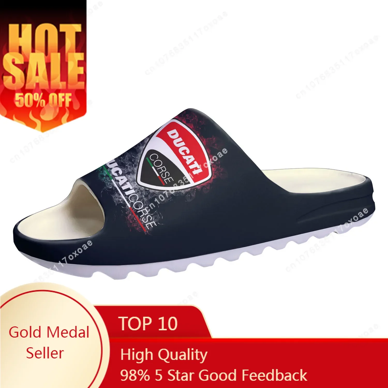 

Ducatis Italy shoes Soft Sole Sllipers Home Clogs Customized Step On Water Shoes Mens Womens Teenager Step in Sandals