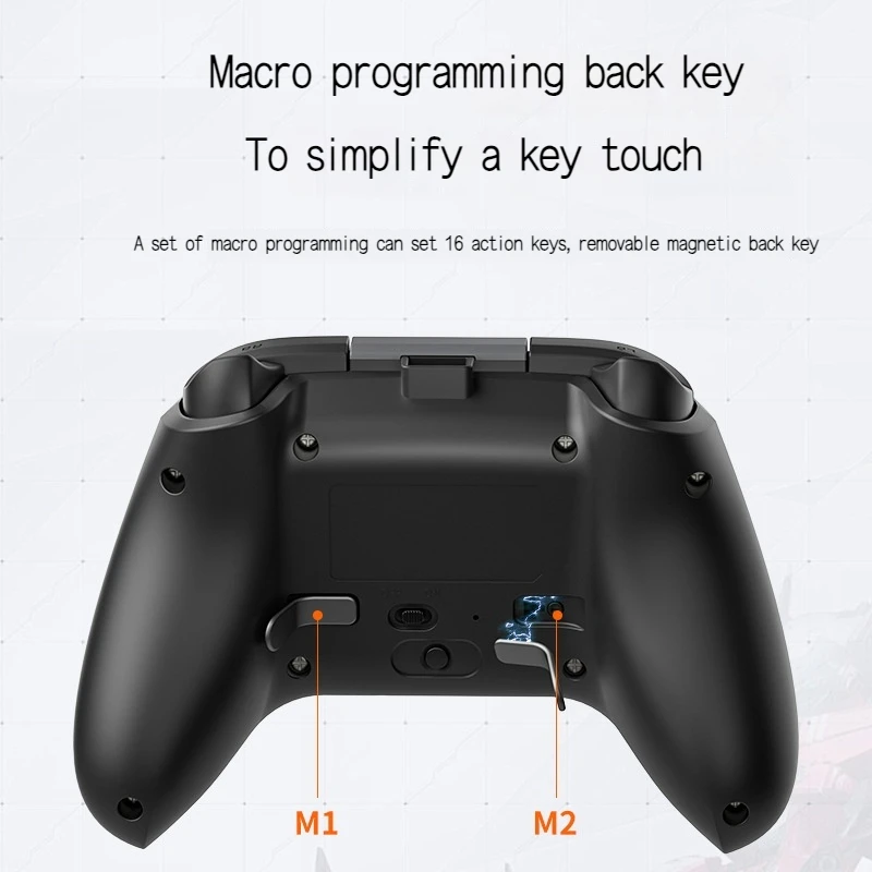 Aolion Wireless Game Controller Hd Vibration Hall Joystick Bluetooth Controller Nfc Macro Programming Black Myth Wukong Steam