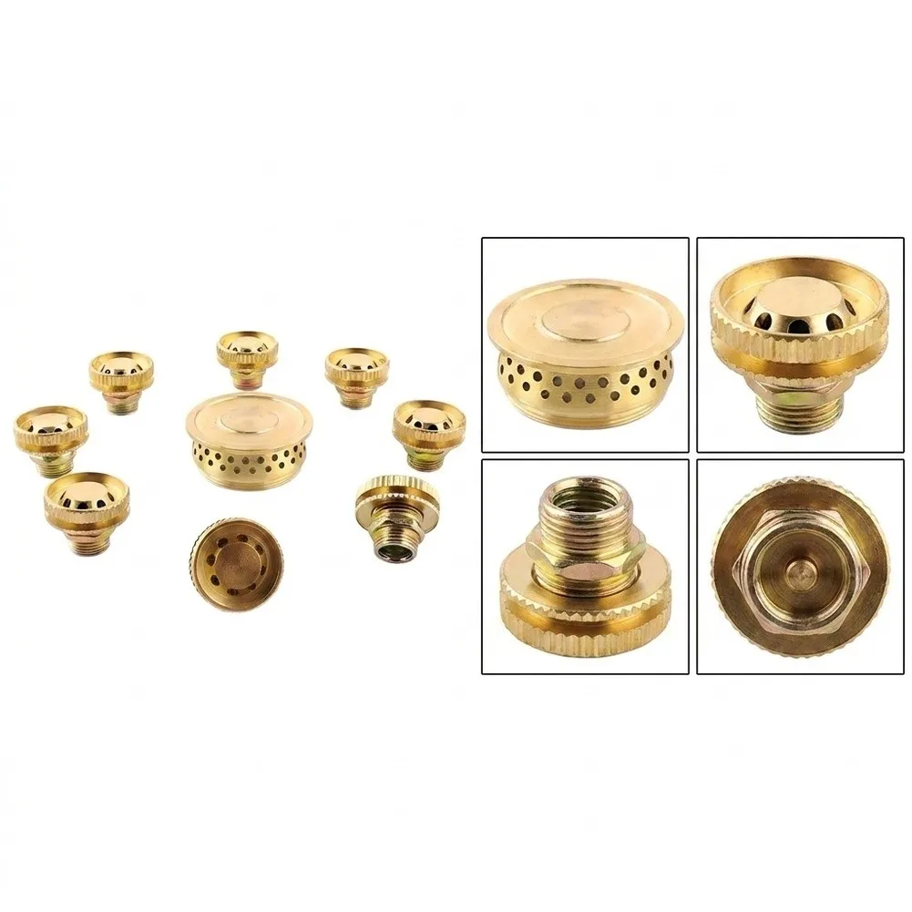 Copper-Coated Iron Stove Nozzles for Home Use Flame Stability and Even Heat Spread Compatible with Standard Burners 1/8/9