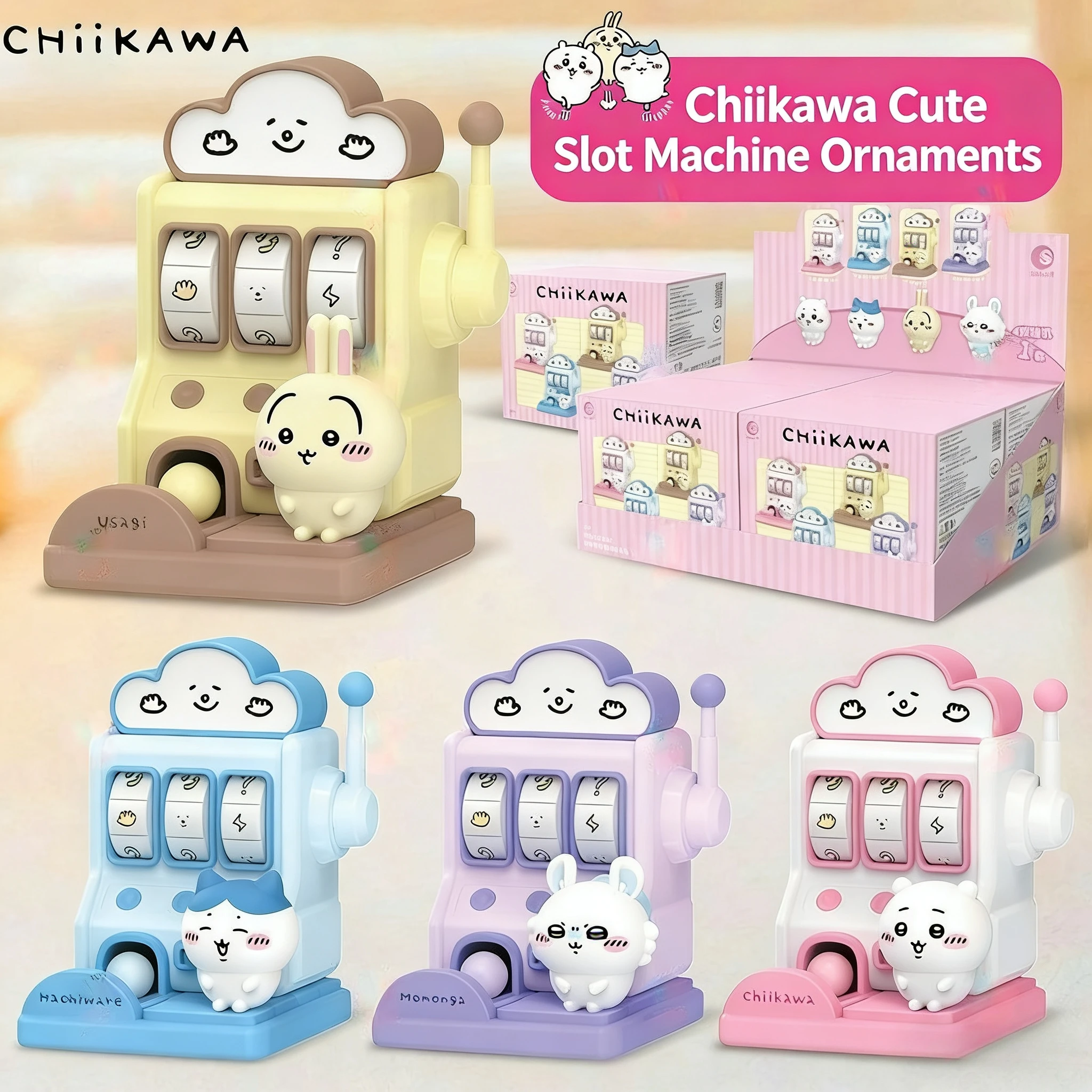 

Милая фигурка-игрушка Чиикава Хачиваре Усаги в виде игровой консоли-лотерейного аппарата, подарок на день рождения