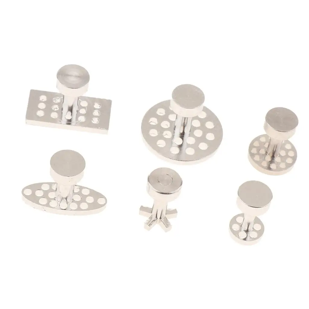 

6 PCS Auto Puller Tabs Car Body Paintless Dent Repair Tools, Glue Puller Tabs