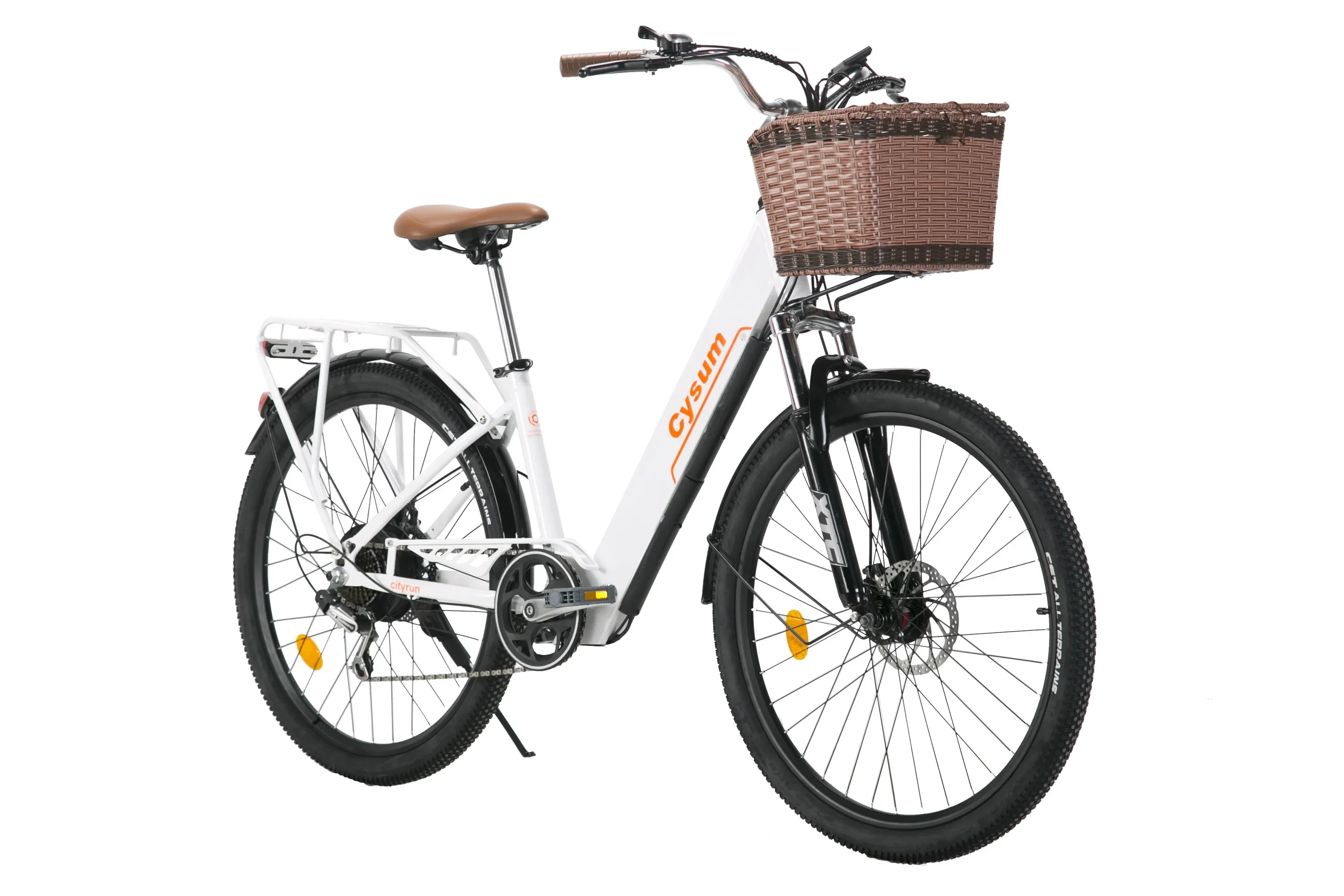 CYSUM Cityrun-26 Elektrofahrräder für Erwachsene, 250W Motor, City-Elektrofahrrad, 36V 10Ah Akku, 26-Zoll Mountain-Elektrofahrrad