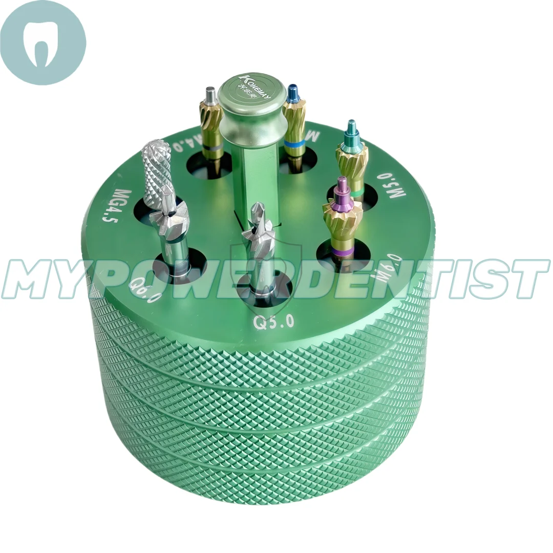 1Set Implant Bone Profiler Dental Ridge Contouring Drills Trimmer Collector Drill Oss 7Pcs with Box