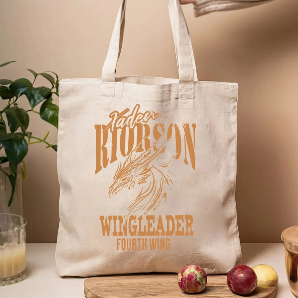 Xaden Riorson sacolas para mulheres, bolsa feminina, presente bookish, bolsa de compras, dragon rider sacos para mulheres, basquete, guerra, faculdade