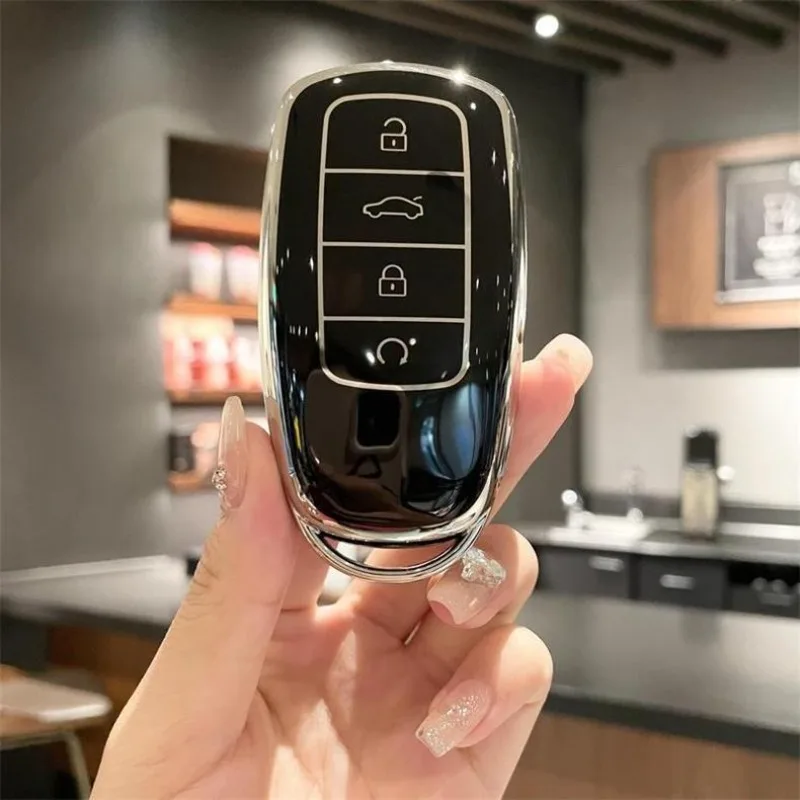 سيارة مفتاح حامل المفاتيح لشيري Jaecoo 7 J7 سيليكون حافظة من البولي يوريثان مفتاح حامي مفتاح قذيفة المفاتيح الملحقات