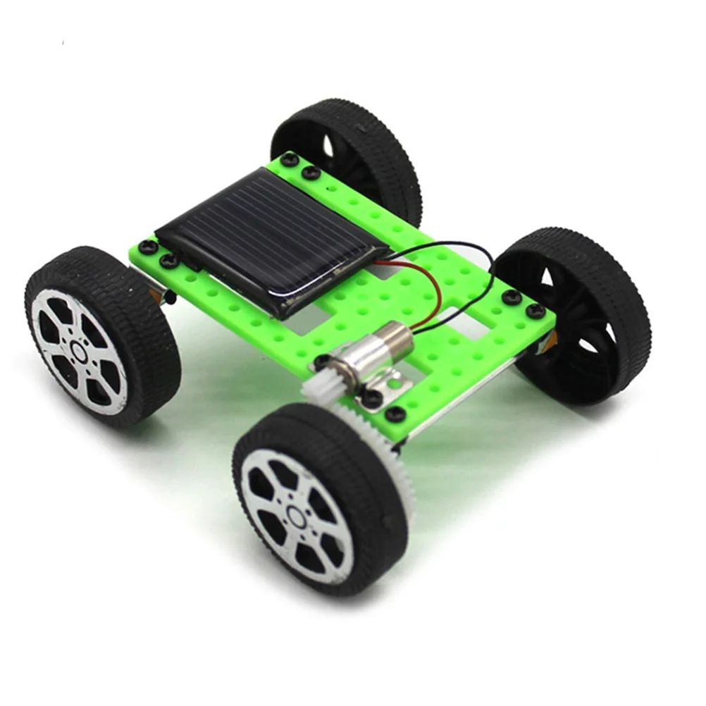 2 Pcs Solar Mars Rover Toy Cars System Building Girl Toys Abs Assemble Child Power