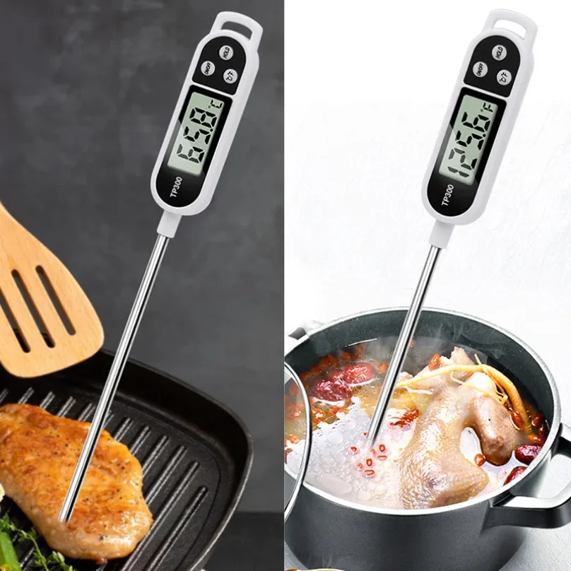 Stainless Steel Probe Cooking Food, Barbecue Stove, Water, Milk, Oil, Liquid Meat, Digital Kitchen Thermometer Kitchen Tools