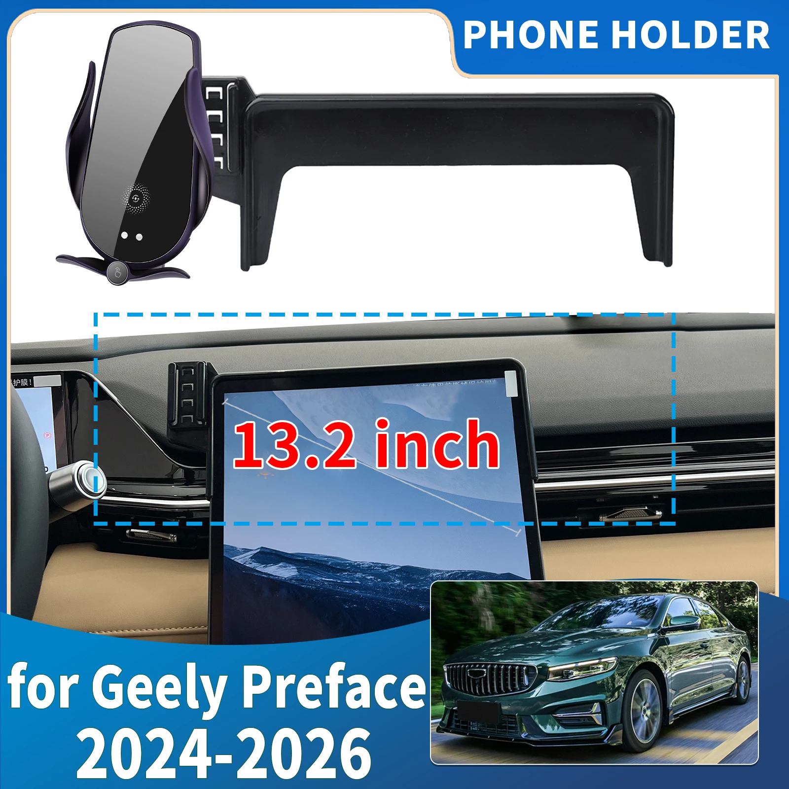 

fit for Geely Preface 2024 2025 2026 Xingrui L Integrated Screen Mount Phone Holder Mount Car accessoires