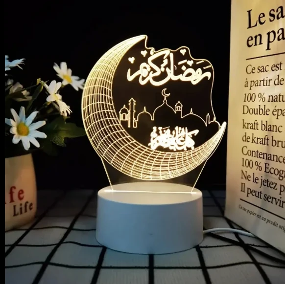 Lua castelo 3d acrílico luzes led família crianças nightlight lâmpada dia dos namorados lâmpada de cabeceira para festa de aniversário decoração