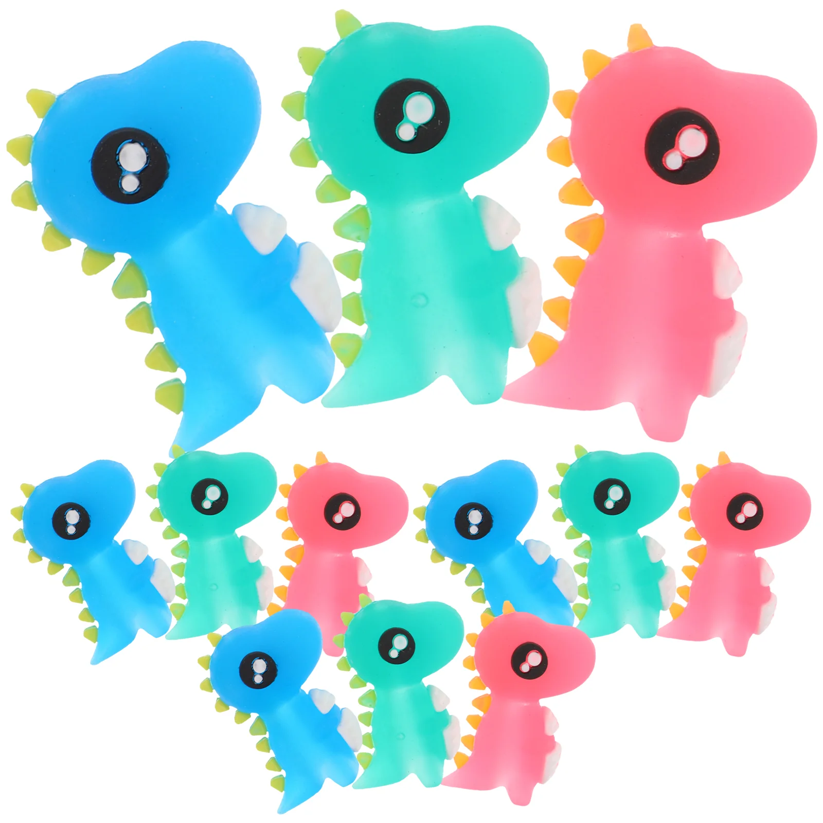 Mini Cartoon Pen Extender, Lápis Top Erasers, 3D Topper Caps, Tops Decors, Adorável, Prêmio, 12 Pcs