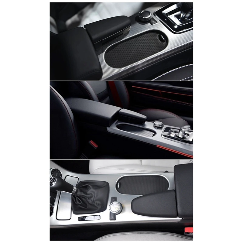 Roller Water Cup Holders Car Central Control Armrest Curtain Center Console Cover Slide For Mercedes Benz SLK SLC W172