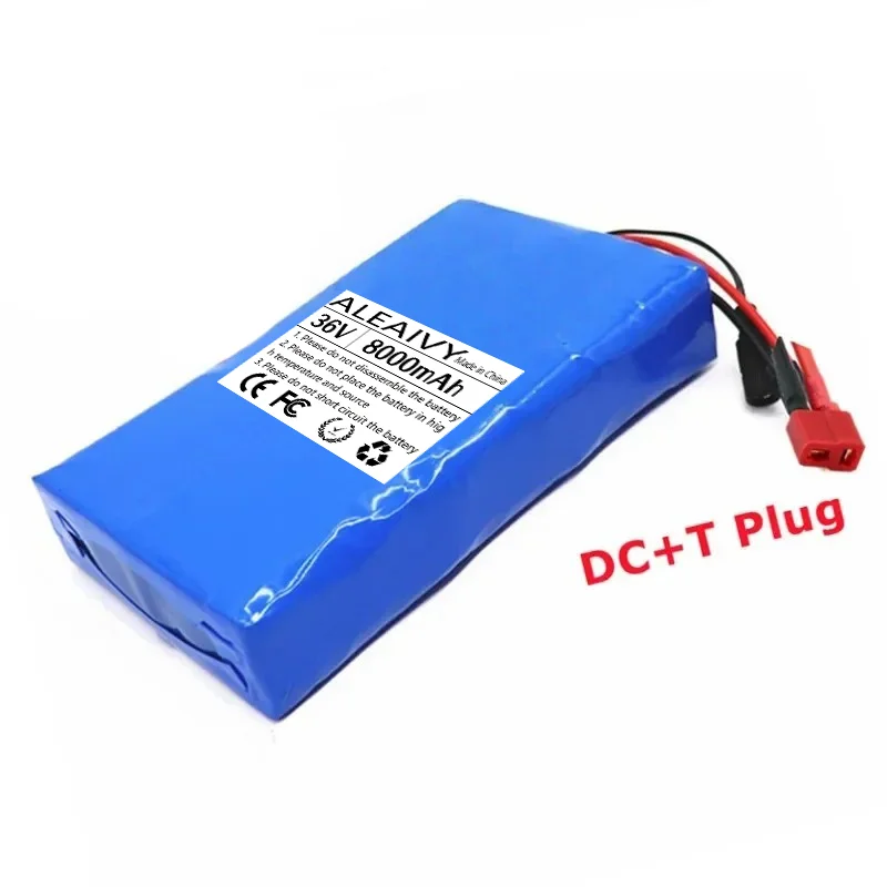 36V 10S2P 8000mAh 18650 lithiumbatterijpakket met ingebouwd BMS-systeem, geschikt voor 42V elektrische woon-werkvervoermiddelen en scooters