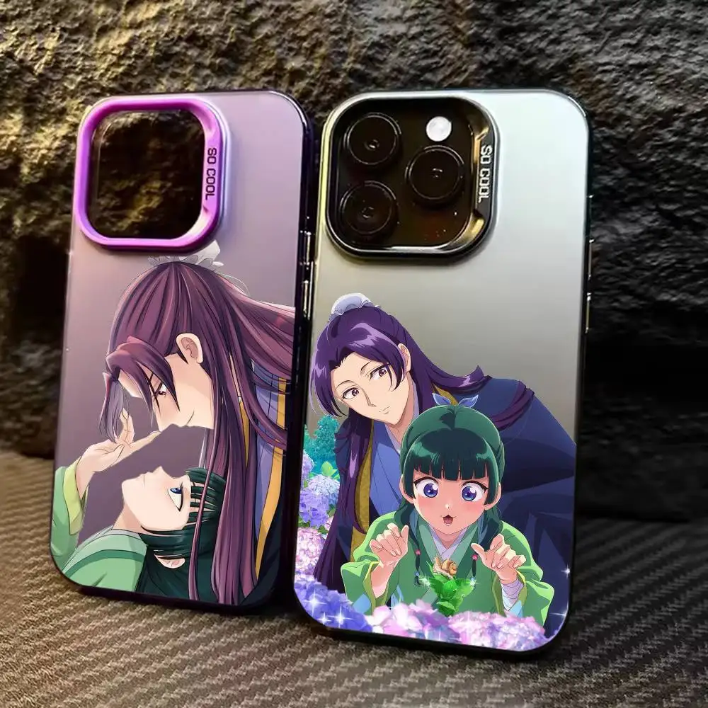 

The A-Apothecary Diaries Maomao Phone Case For iPhone 17 16 15 14 13 12 11 Pro Max Plus Silver candy Matte Cover