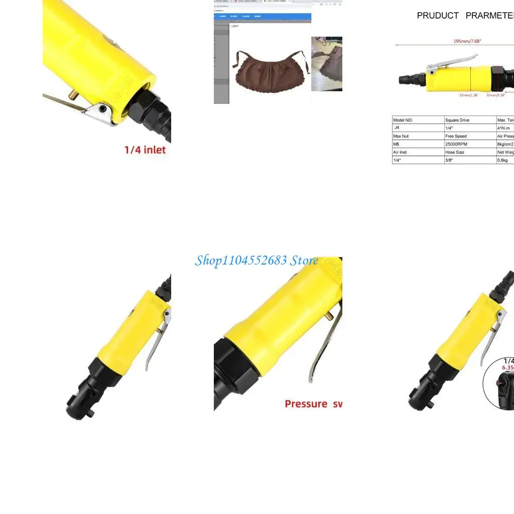 

Y6GD 1/4-Inch Drive Air Ratchet 41nm Maximum Torque Output Tools Air Ratchet