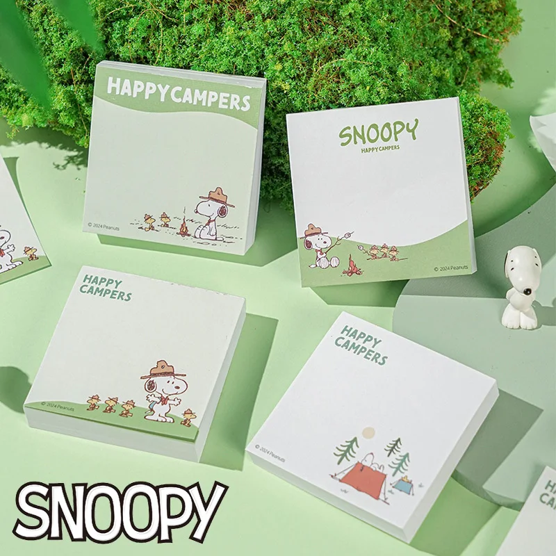 100 sheets/book Snoopy Cartoon Sticky Note Posted It Note Pads Stickers Planner Sticker Notepad Memo pad School Office Supplies