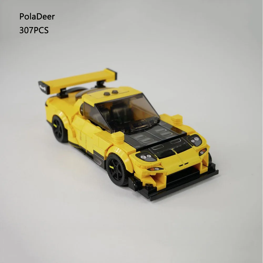 

PolaDeer 307PCS MOC RX-7 FD RE Amemiya DIY City Champions Building Blocks Assembly Model toy brick Children's Birthday Gifts