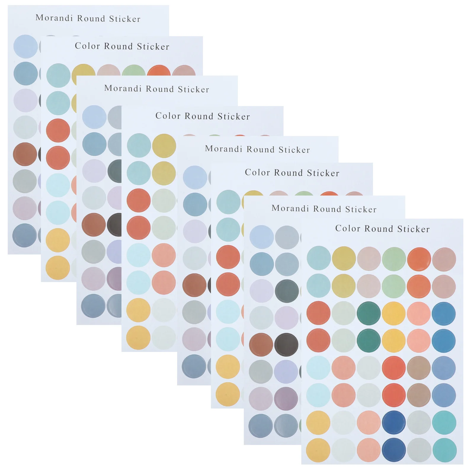 Colorful Dot Stickers 8 Sheets Round Labels for Home Office School Organization and Labeling Round Marker Stickers