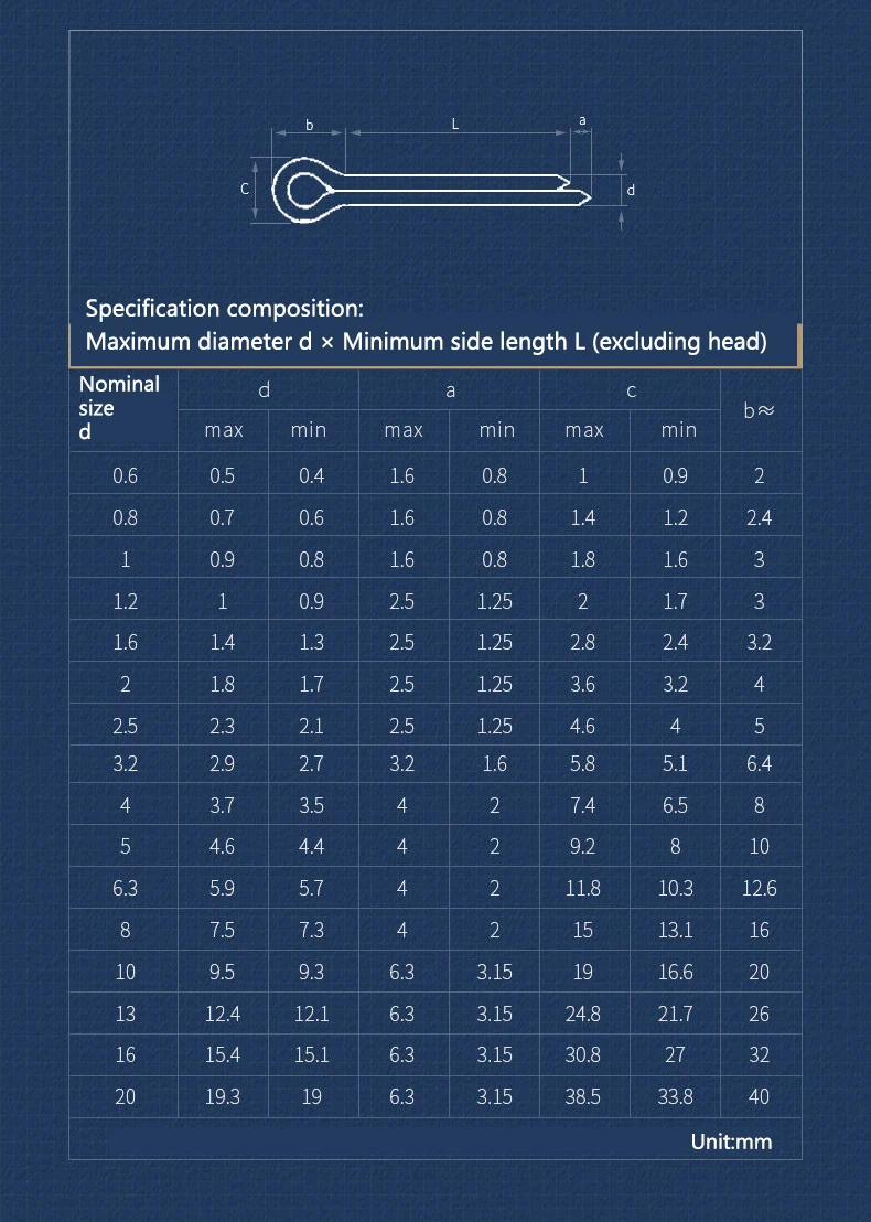 M1 M1.2 M1.5 M2 M2.5 M3 M3.2 M4 M5 M6 M6.3 M8 M10 304 Stainless Steel Cotter Pin Kit Split Pin Assortment Whistle U Pin Fixings