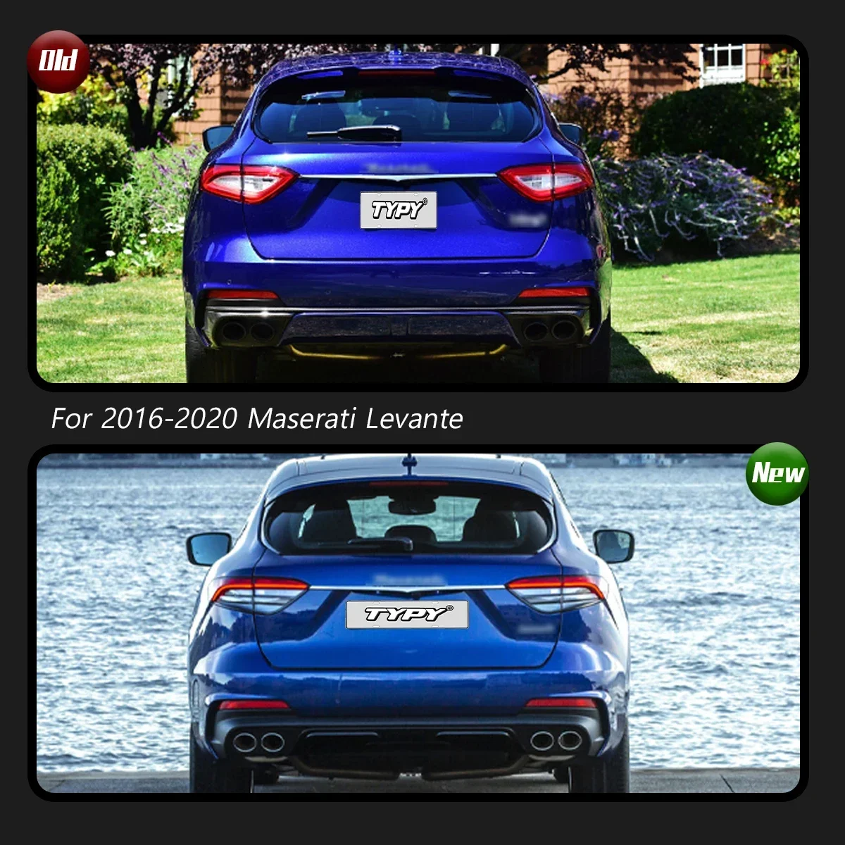 

TYPY автомобиль для Maserati Levante задний фонарь 2016-2020, обновление, модифицированный для нового DRL, динамический указатель поворота, светодиодный задний фонарь, автоаксессуары