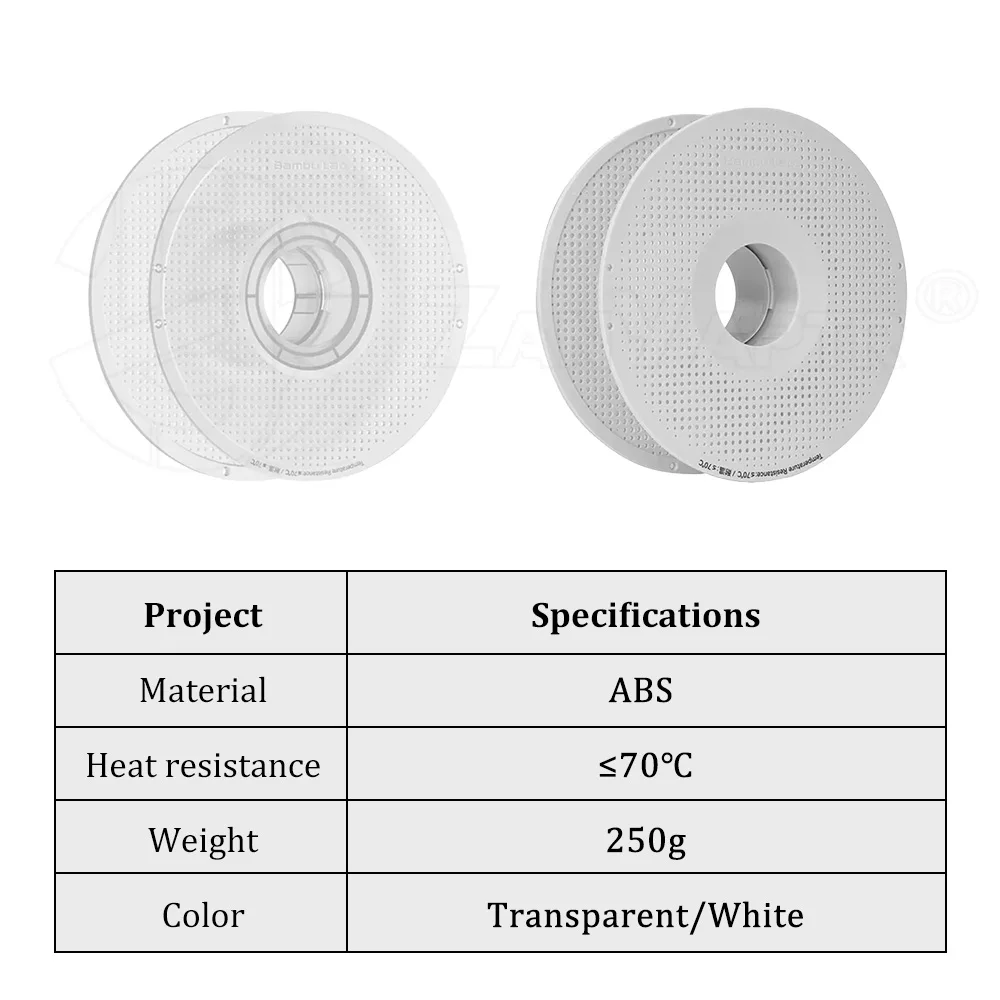 For Bambu Lab 3D printer High Temperature Material Rack Reusable Spool Filament Compatibility Reusable Spool AMS Filament Refill