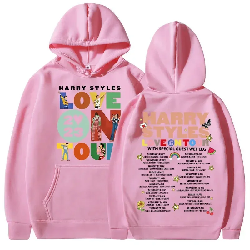 Love on Tour Concert Hoodie Harajuku Hip Hop Oversized Hoodies Unisex Y2k Clothes Long Sleeve Hooded Sweatshirts Streetwear 3XL