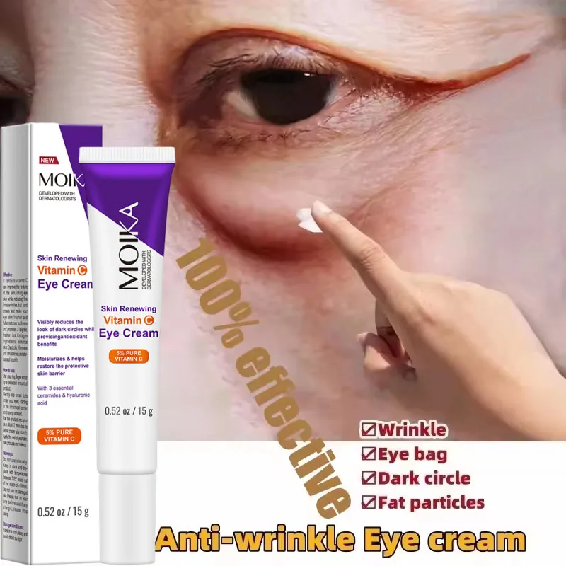 

Instant Eye Bag Removal Cream Collagen Anti-Wrinkle Fade Fine Lines Firming Skin Anti Dark Circle Puffiness Brighten Eye Care