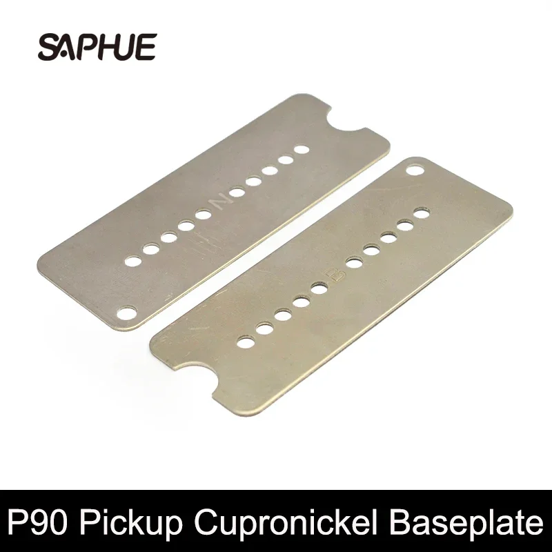 2Pcs Cupronickel Baseplate for P90 Style Pickup Pickup Baseplate 81x30MM Baseplate N-50/B-52 Pickup Parts