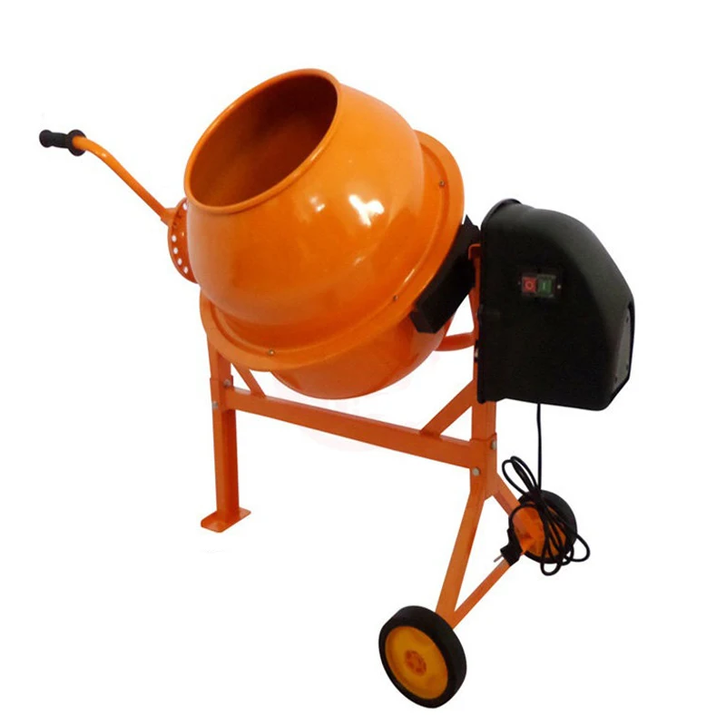 63L small concrete mixer electric portable household construction cement mortar mixer feed mixer