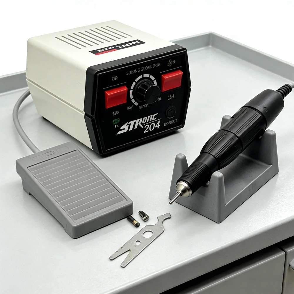 

Dental Tools Equipment Micro Motor Electric Drill Machine 35000 RPM Strong 204 Professional Sanding Grinding Device