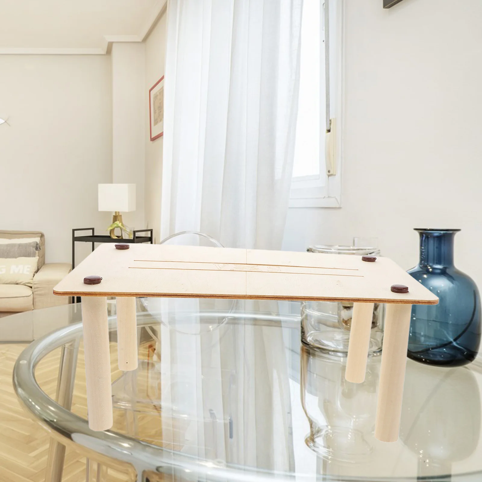 طاولة القتال الخشبية لعبة الحفلات الممتعة للأطفال والكبار الهامستر السنجاب شينشيلا منصة الحيوانات الأليفة الصغيرة سلم مقاوم للماء الإبداعية #4