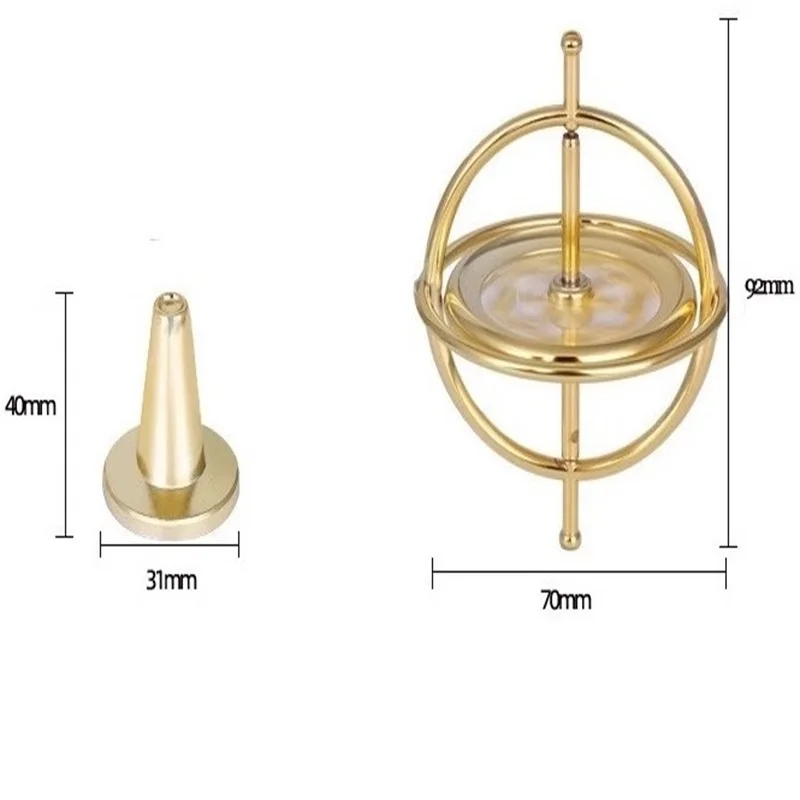 Angular Dynamic Balance Fingertip Gyroscope Stress Relief Toys Creative Metal Anti Gravity Gyroscopes Physics Experiment